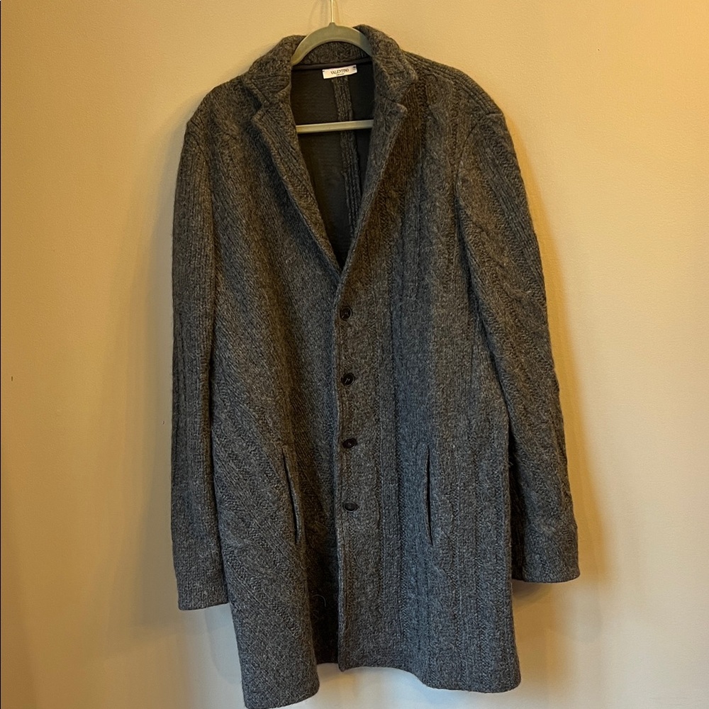 Valentino Charcoal Trench Coat